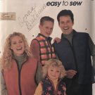 Simplicity 9344 Unisex child's Teens and Adult Fleece Vest sewing pattern All Sizes Simplicity 9344 Unisex child's Teens and Adult Fleece Vest sewing pattern All Sizes