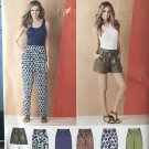 Simplicity 1887 Misses' Pants and Skirts in Two Lengths, Shorts Plus Size Sewing Pattern 16 - 24