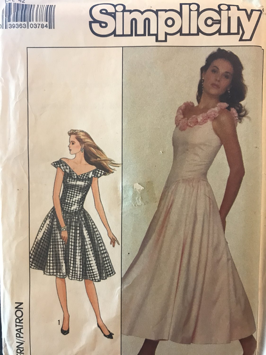 Simplicity 8481 Misses' Dress in Two Lengths Sewing Pattern size 14