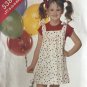 Butterick 5386 Child's Jumper with tie in a bow shoulder straps, size 5 6 6x Sewing Pattern