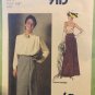 Simplicity 9113 Misses' Jiffy Front-Wrap Skirt in maxi and knee length Sewing Pattern Size 12