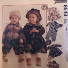 McCalls 8548 Toddlers Girls Boys Front Zip Jacket Dress Sewing Pattern Size 2 - 3 - 4