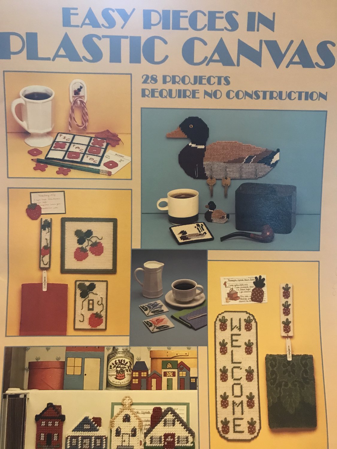 Easy Pieces in Plastic Canvas Leisure Arts 353  28 Easy projects require no construction
