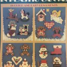 Christmas MIni's in Plastic Canvas Leisure Arts 1059 Christmas Ornaments