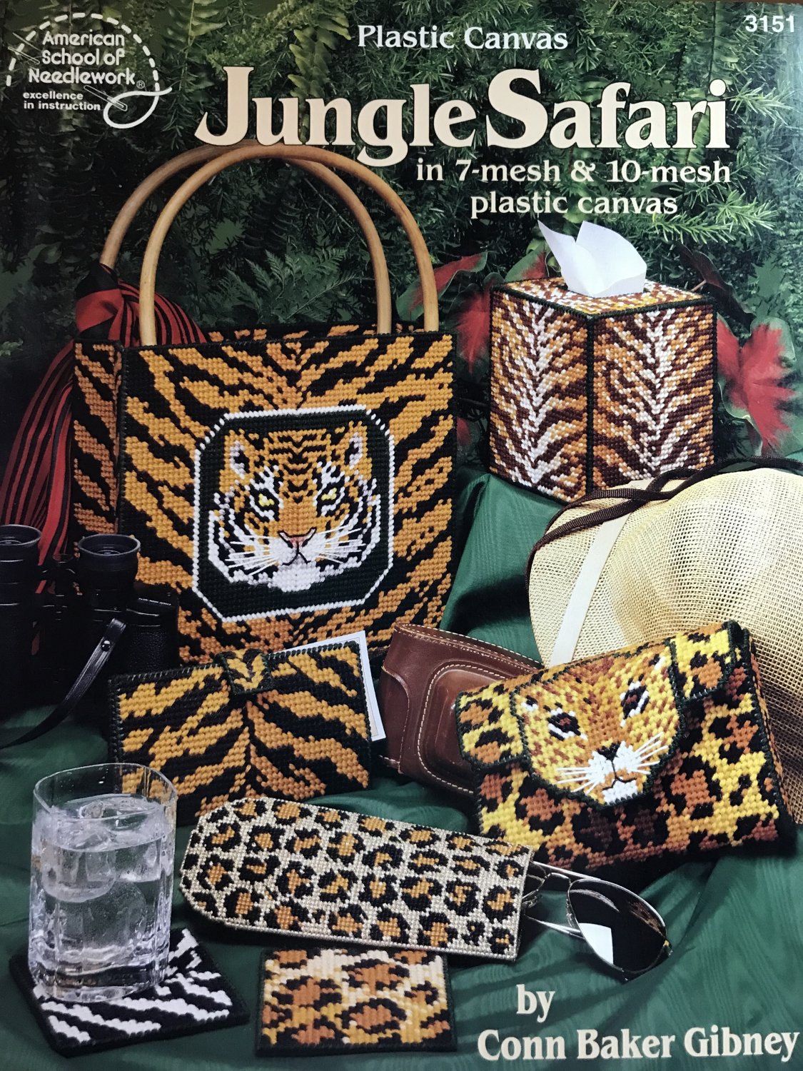 Jungle Safari Plastic Canvas Pattern American School of Needlework 3151