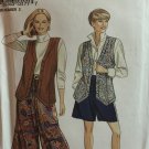 Simplicity 8059 Misses Split Skirt in Two Lengths and Vest Vintage Sewing Pattern Size XS to X Large