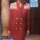 Butterick 6319 See & Sew Misses Double Breasted Coat Dress Size 12 14 16 Sewing Pattern