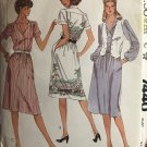 McCalls 7440 Shirtwaist Dress & Vest Vintage Sewing Pattern Size 8 Bust 31 1/2