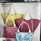 Simplicity 4629 its so easy size tote bags, purse and flip flop pattern Simplicity 4629 its so easy size tote bags, purse and flip flop pattern