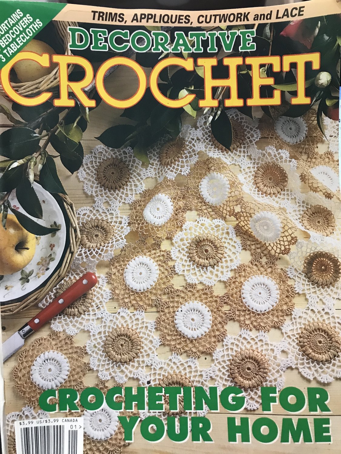 Decorative Crochet Magazine 67 January 1999 Doilies, Trims, Appliques, Cutwork Thread Crochet