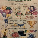 Special Events Minis #14 Leisure Arts 543 Cross Stitch charts Birthday, graduation, wedding
