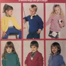 Bernat Classics for Toddlers in worsted and sports weight Sweater Knitting Pattern