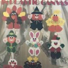 Holiday Stick-ups in  Plastic Canvas Leisure Arts 1344 8 designs by Sande Lagge and Honey Cain