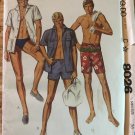 McCalls 8026 Mens Bathing Suit Speedo & Beach Shirt Sewing Pattern Chest 36