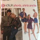 Simplicity 8150 Misses', Men's or Teen Boys' Shorts, Shirt and Tie Sewing Pattern Size XS - M Simplicity 8150 Misses', Men's or Teen Boys' Shorts, Shirt and Tie Sewing Pattern Size XS - M