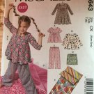 McCall's 6270 Toddlers Girls Dress, top, shorts, pants & Sleeping bag sewing pattern size 3 - 6