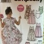 Simplicity Pattern 5226 Child/Girls' Dress, Top, Capri Pants or Shorts Sewing Pattern size 3 - 8