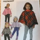 Butterick 6373 Child's Poncho with Hood size 6 7 8 Sewing Pattern Butterick 6373 Child's Poncho with Hood size 6 7 8 Sewing Pattern