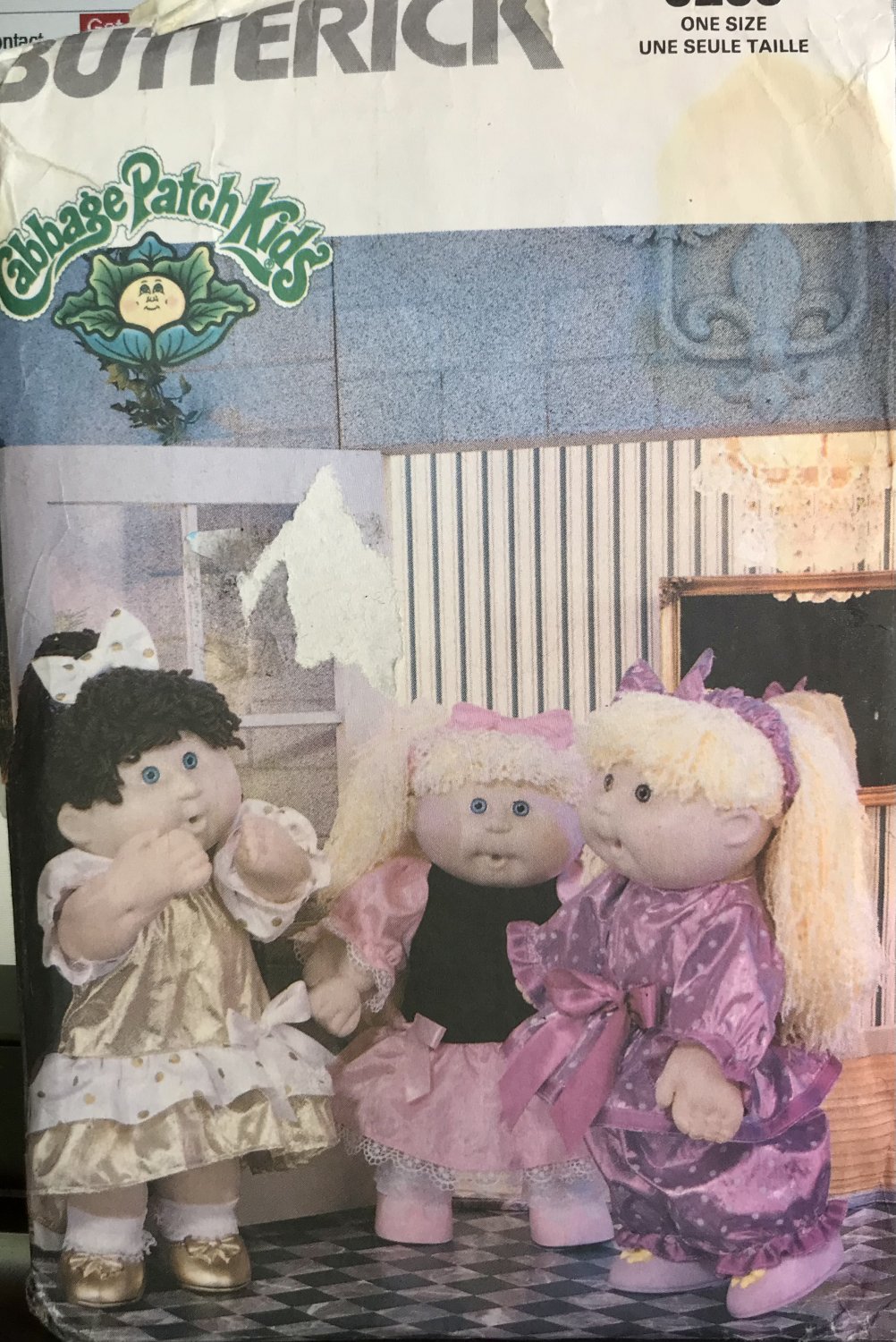 BUTTERICK 5200 CABBAGE PATCH KIDS CLOTHES Party Dress Sewing Pattern UNCUT