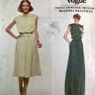 Vogue 1928 Belinda Bellville Blouson Dress Sewing Pattern size 8 Maxi Evening Length