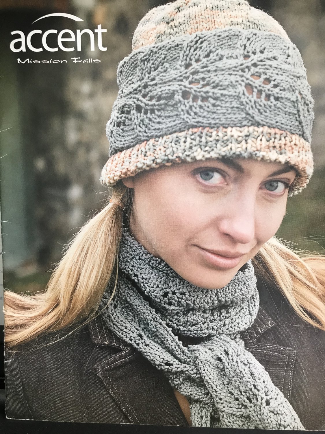 Mission Falls Accent Accessories, hats bags, scarves knitting pattern 10 projects DK weight yarn