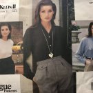 Vogue 1021  Anne Klein American Designer Misses' Blouse Sewing Pattern Size 20 -24