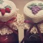 All Occasion Jar Lid Covers Leisure Arts 672 6 designs using cotton thread crochet pattern