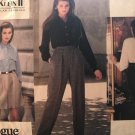 Vogue 1020 Anne Klein American Designer Misses' Skirt Slacks or Shorts Sewing Pattern Size 20 -24