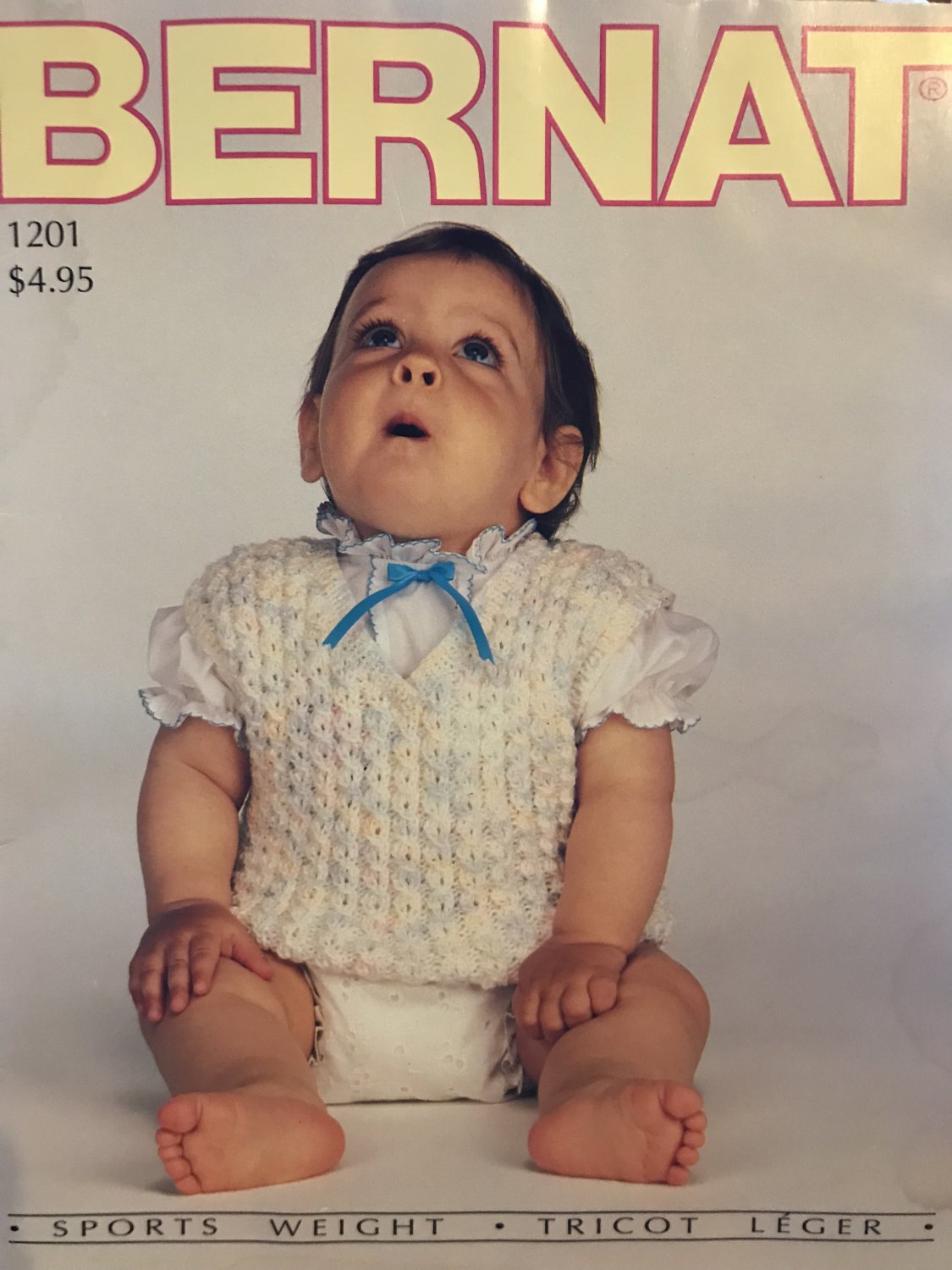 Bernat Baby 1201 Knit & Crochet Pattern Book 13 Designs sports weight