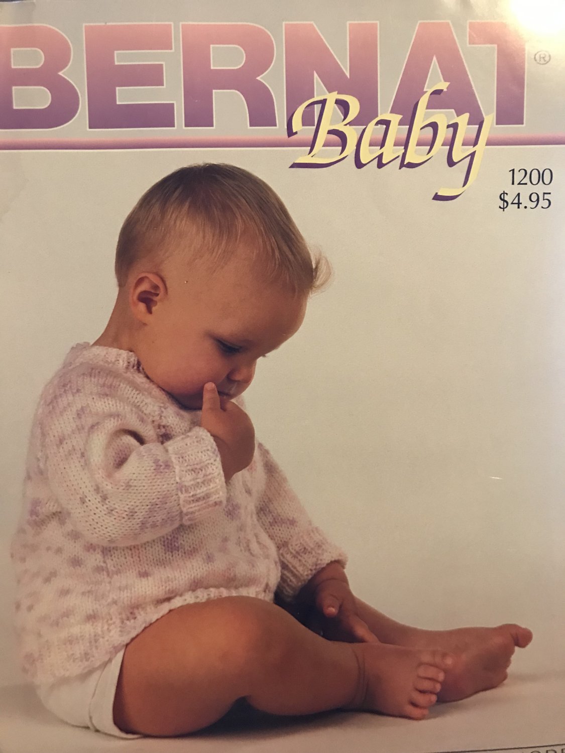 Bernat Baby 1200 Knit & Crochet Pattern Book 15 Designs worsted weight