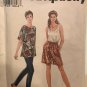 Simplicity 9578 Misses Tunic, Tank Top, Shorts & Pants Sewing Pattern Size XS S, M