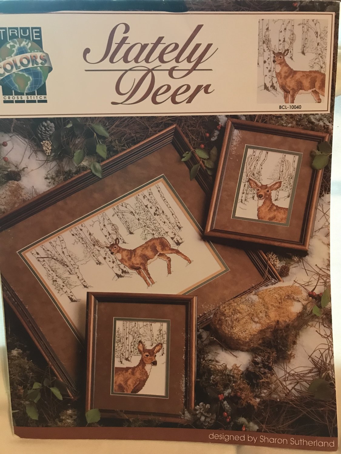 Stately Deer Cross Stitch Pattern True Colors designed by Sharon Sutherland BCL10040
