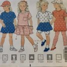 Butterick 5343 Children's Dress, Top, Skirt, Short, Leggings & Cap Sewing Pattern Size 2 3 4