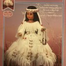 Indian Princess Southwestern Gown for 14 1/2" Indian Doll Crochet Pattern Fibre Craft FCM446