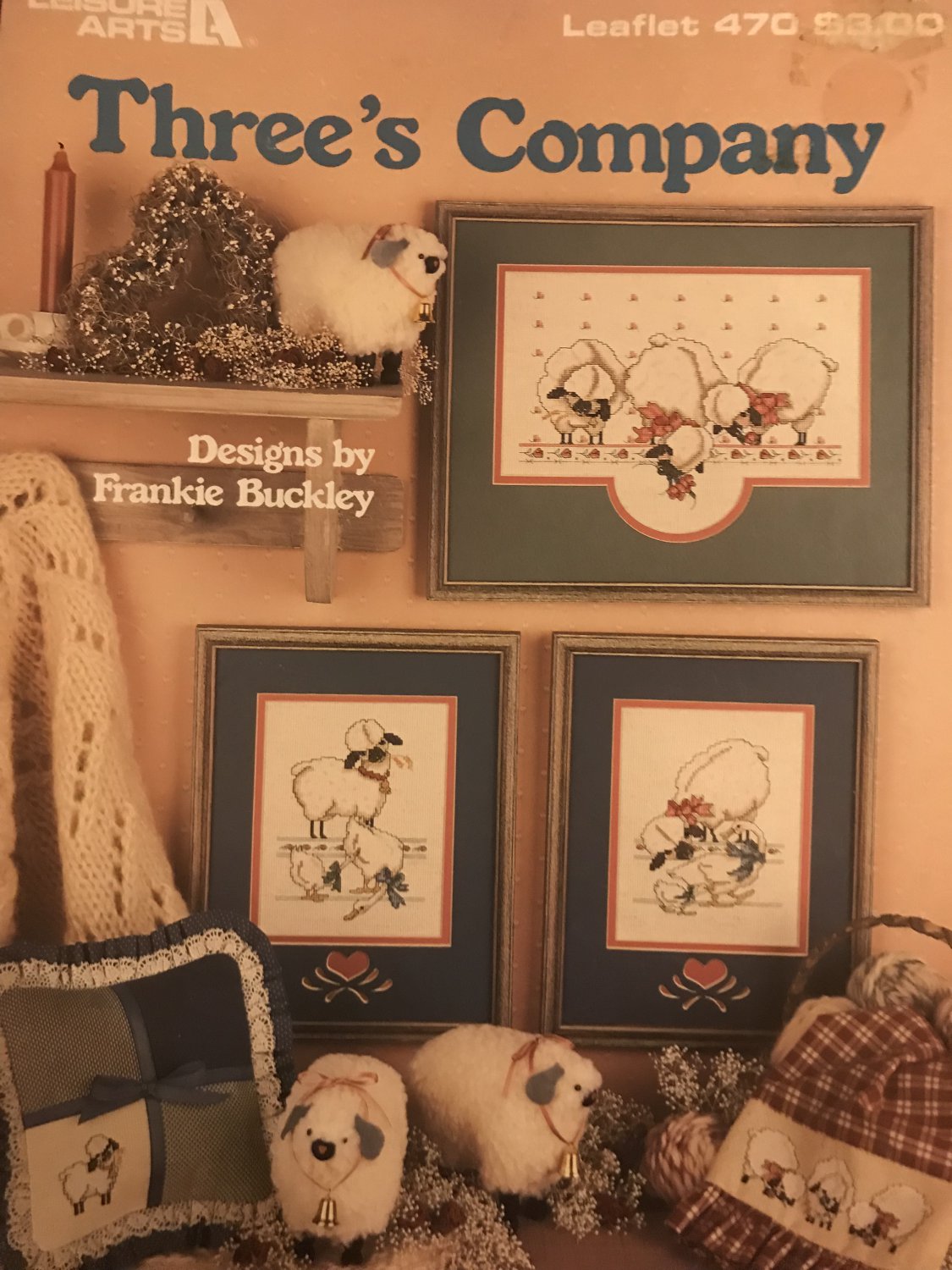 Threes Company Sheep Geese Cross Stitch Charts Leisure Arts 470