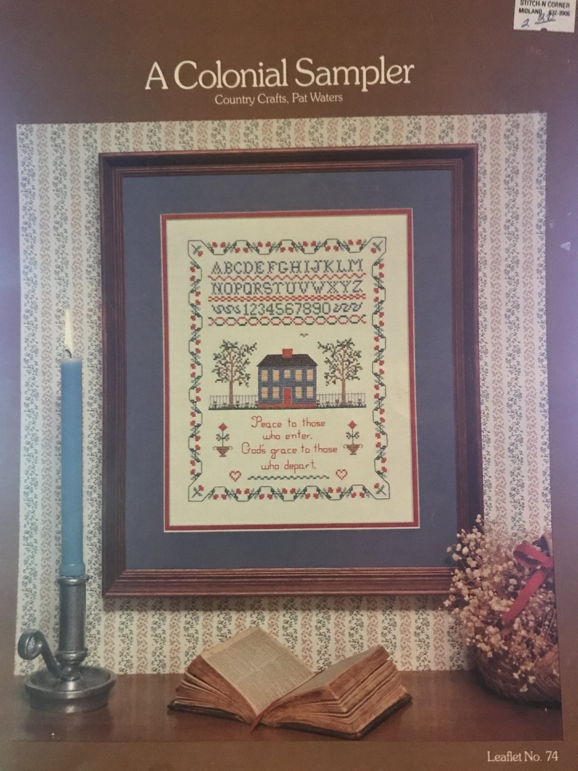 A Colonial Sampler Cross Stitch Sampler Pat Waters Leaflet 74