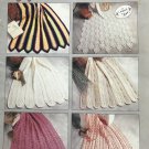 Annies Attic 234K Mile-A-Minute Afghans Crochet Pattern 6 designs