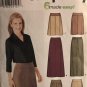 Simplicity 9825 Pattern Misses' Skirt Sewing Pattern Size 6-8-10-12