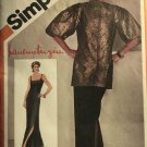 Simplicity 9800 Pauline Trigere Misses Princess Seam Evening Dress Jacket Sewing Pattern Size 10