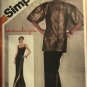 Simplicity 9800 Pauline Trigere Misses Princess Seam Evening Dress Jacket Sewing Pattern Size 10