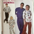 Simplicity 9242 Misses' Men's Teen Boys' Knit Pants, Pullover Sweatshirt Sewing Pattern Size L