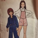 Butterick 3600  Girls' Overalls and Jacket Size 8 uncut Sewing Pattern