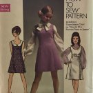 Simplicity 8614 A Line Jumper Dress, Blouse, Bust 34, Uncut Sewing Pattern