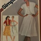 Simplicity 9909 Misses' Pullover Sundress and Unlined Bolero Jacket Sewing Pattern Size 12