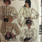 McCall's 8833 Victorian Inspired Blouse High Lace Band Neckline Sewing Pattern Brooke Shields SZ 14