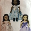 Butterick 6431 BP318 for 18" Doll Special Occasion Dresses and Accessories Sewing Pattern