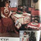 Simplicity 8772 Christmas Apron Chair Cushion Tablecloths & Napkins Sewing Pattern