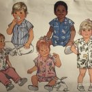 Butterick 5613 Infants' Shirt Pants Shorts sewing pattern size newborn to medium