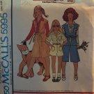 McCall's 5995 Annie's Girls Blouse, Vest and Culottes or Shorts, size 12 Sewing Pattern