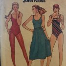 Butterick 6539 misses' John Kloss swimsuit, skirt coverup; size 14 Sewing Pattern